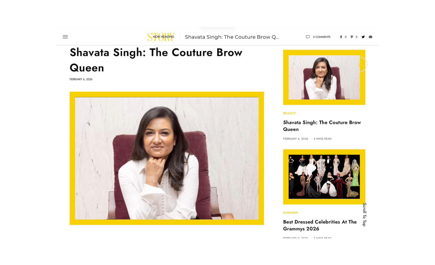 Shavata Singh: The Couture Brow Queen