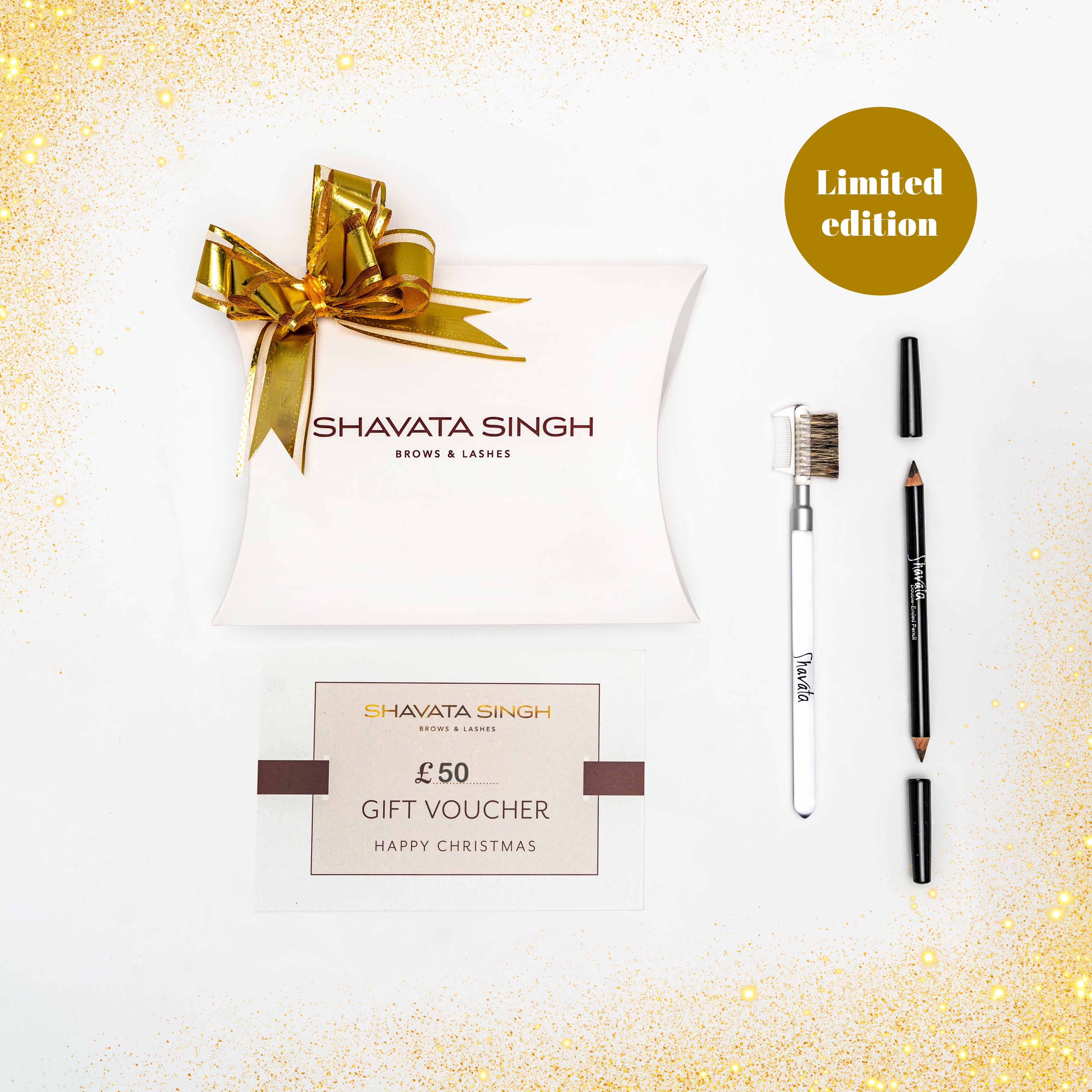 Festive Feathered Brows Christmas Gift Set